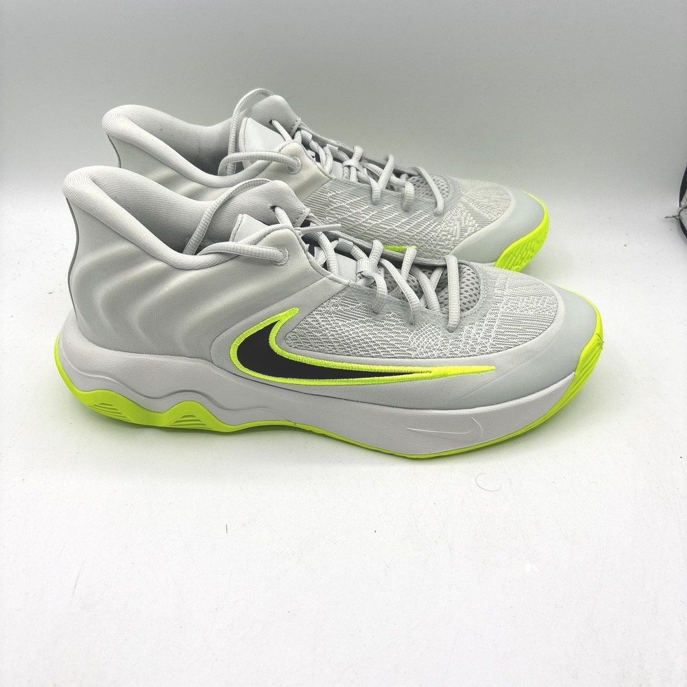 Nike Giannis Immortality 4 Basketball Mens Light Silver Volt Size 10 FQ3680-007